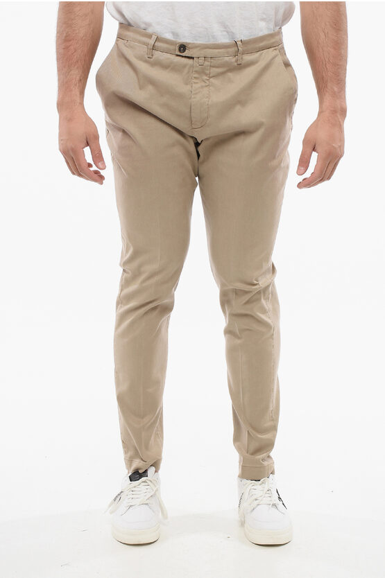 Corneliani Cotton Blend Pants With Welt Pockets