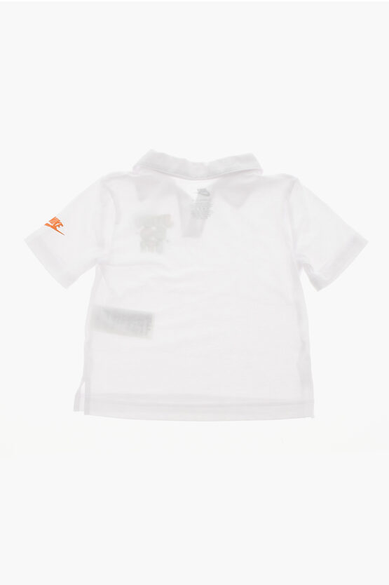 Cotton Blend Shorts and T-Shirt Set with Embossed Logo