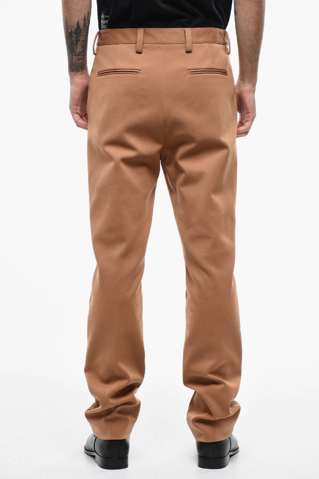 Almond Cotton Straight Pant