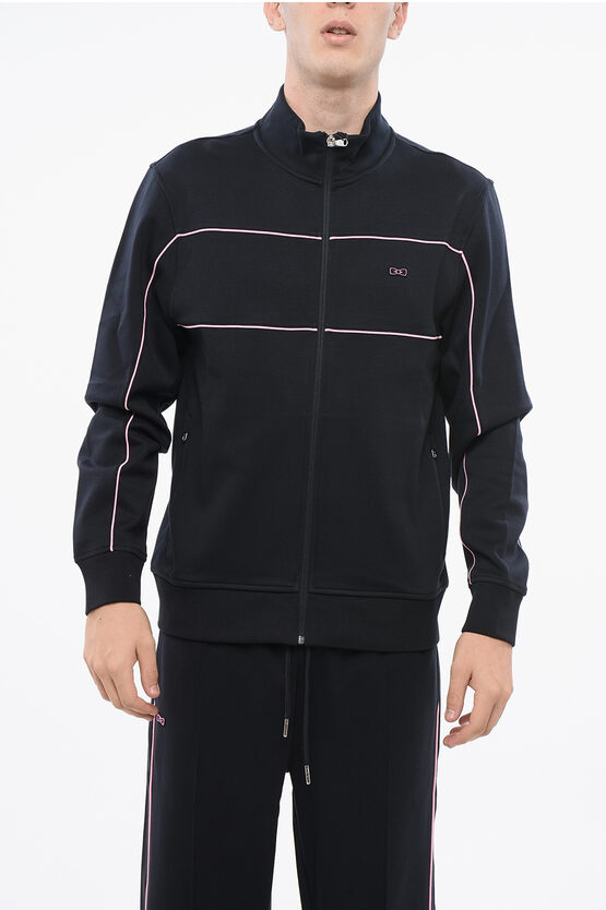 Eden Park Cotton Blend Sweatshirt With Contrasting Details