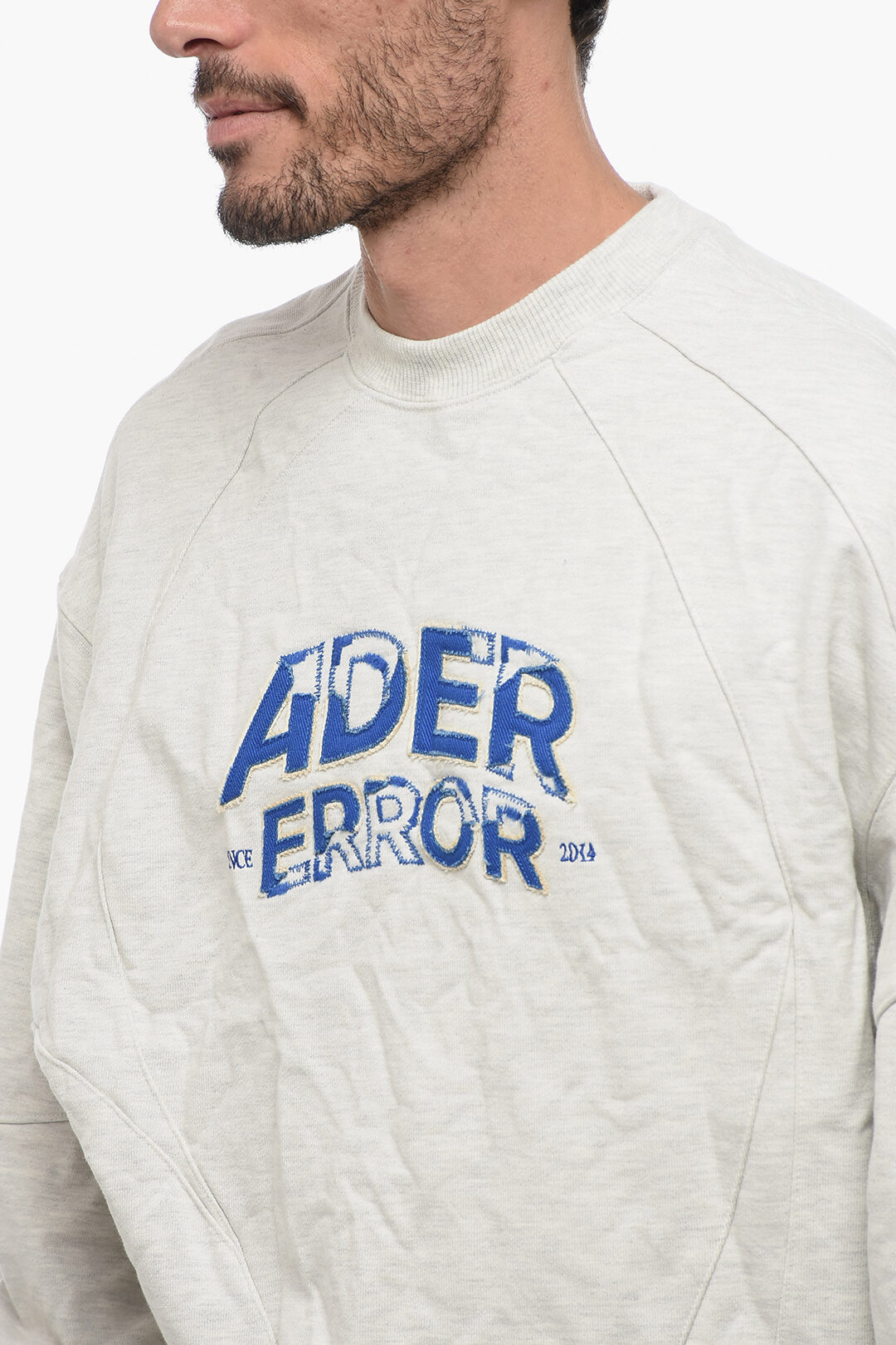 Ader Error Cotton Blend Sweatshirt with Embroidered Logo men  