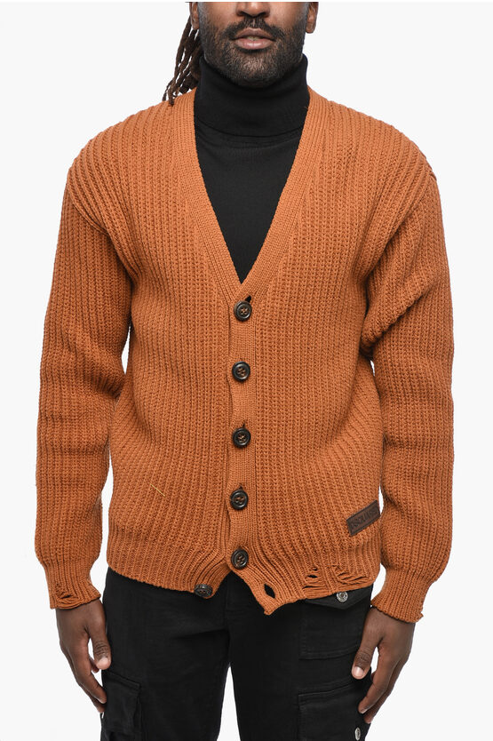 Cotton Blend V-Neck… - image