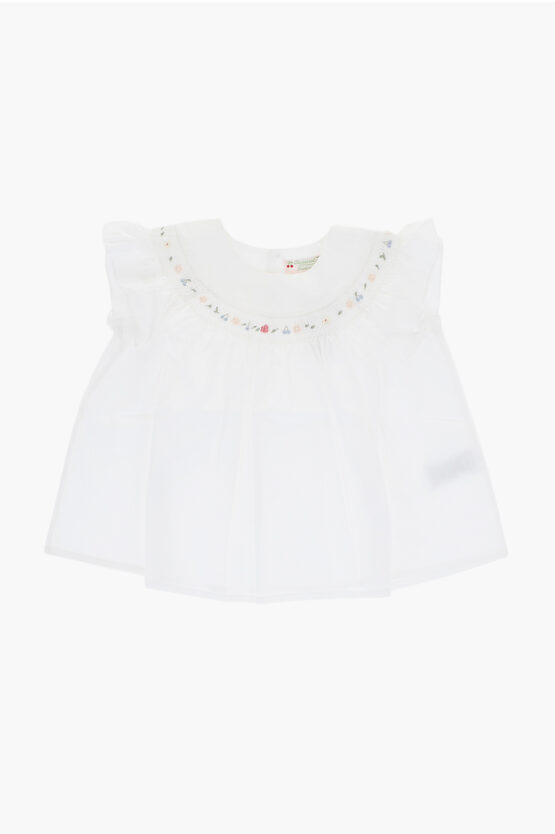 Bonpoint Cotton Blouse With Pleats