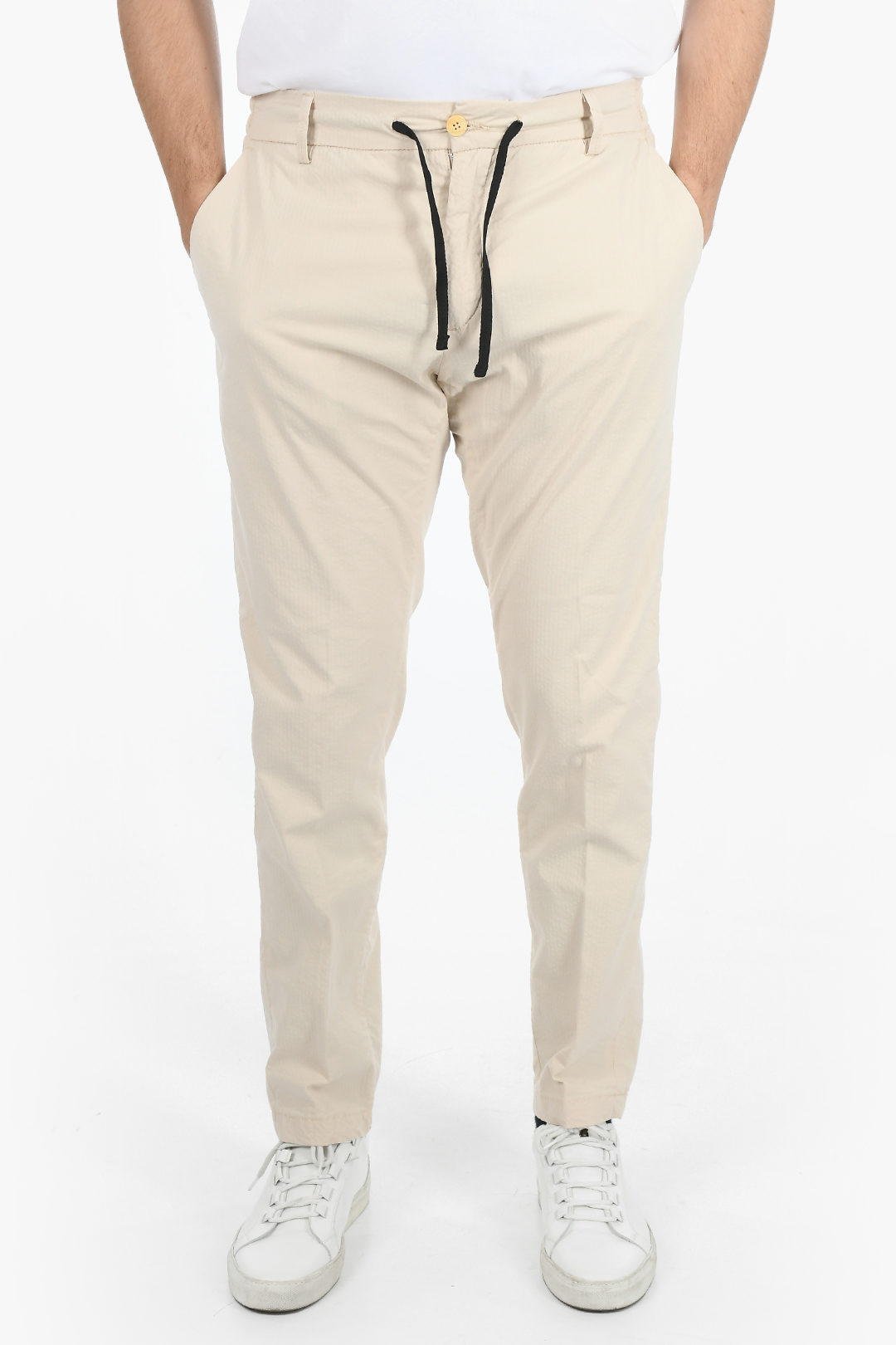 Maison Clochard Cotton BOULDER 3 Pockets Pants with Drawstring Waist men -  Glamood Outlet