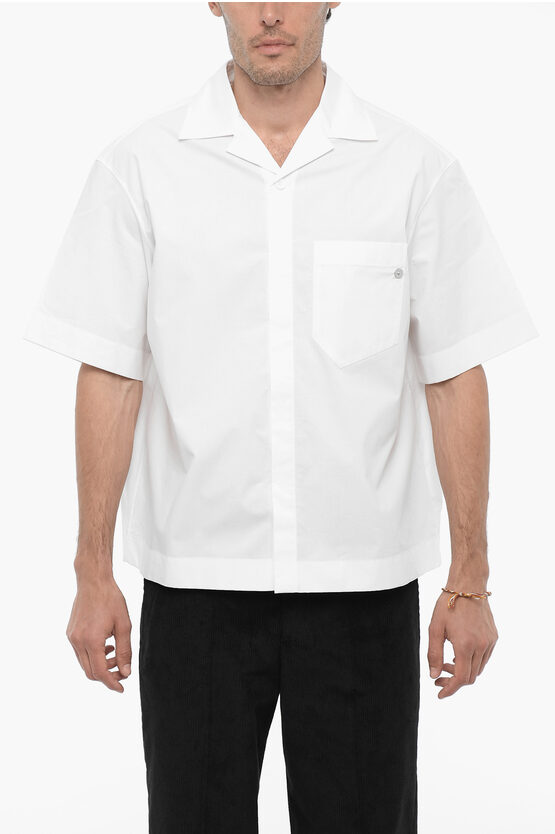 Shop Neil Barrett Cotton Boxy Fit Shirt With Breast-pocket