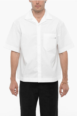 未使用品 ラフシモンズ RAF SIMONS 23SS SHORT SLEEVE POLKA DOTS CLASSIC COLLAR SHIRT ドット ドレスシャツ ブラウス 半袖 42 ホワイト Raf Simons Short Sleeve Polka Dots Classic Collar Shirt men