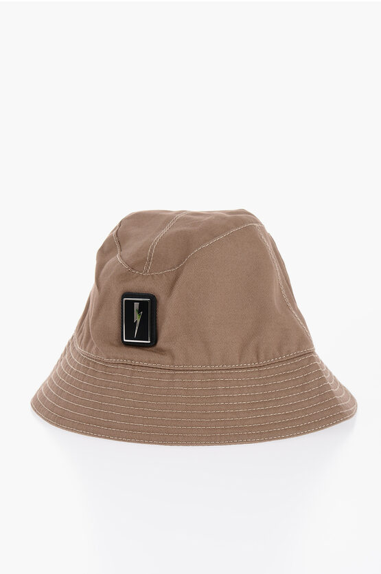 Shop Neil Barrett Cotton Bucket Hat