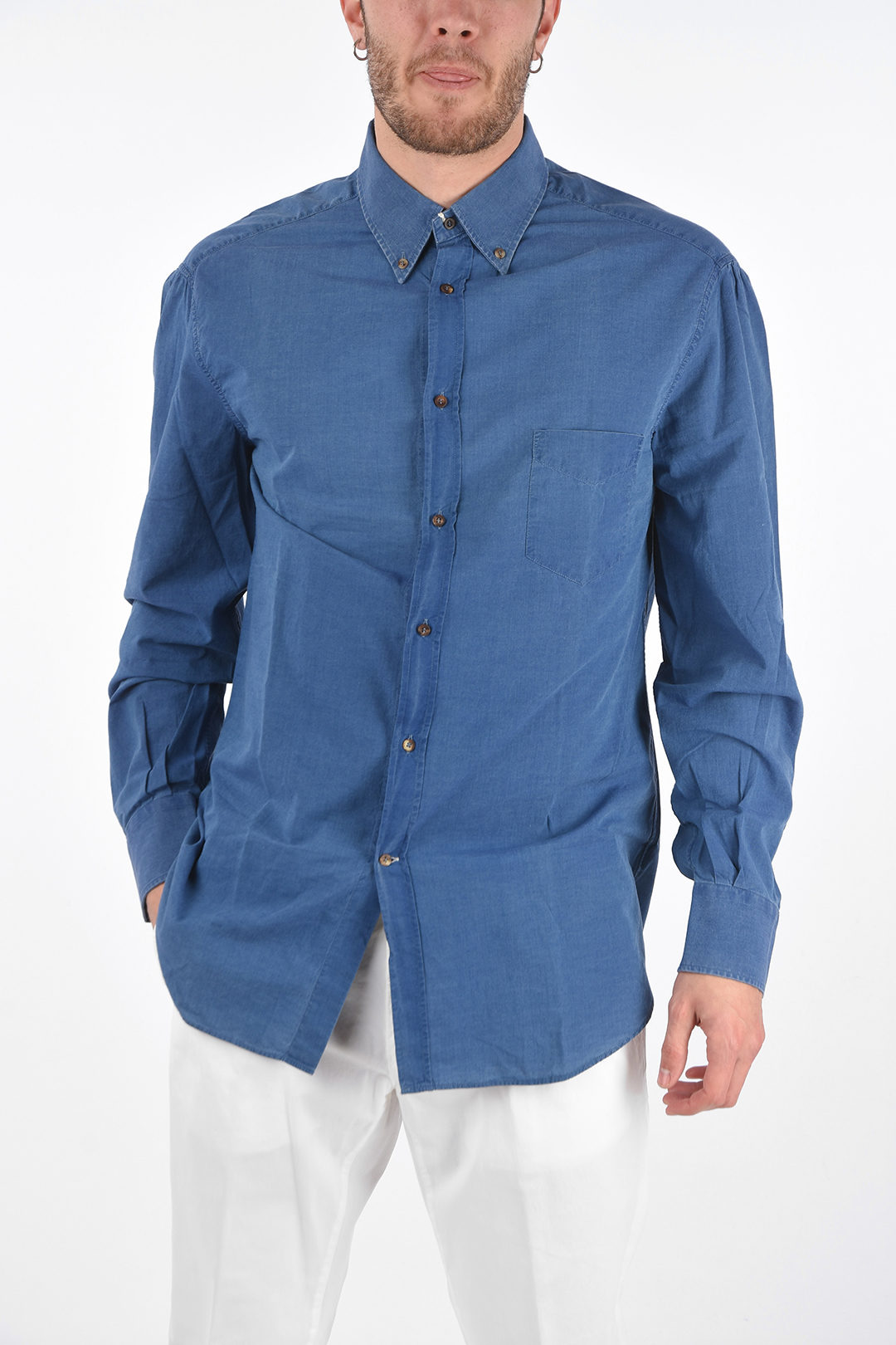 Brunello Cucinelli cotton button down shirt men Glamood Outlet