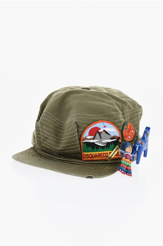 Dsquared2 Cotton Cap With Charm