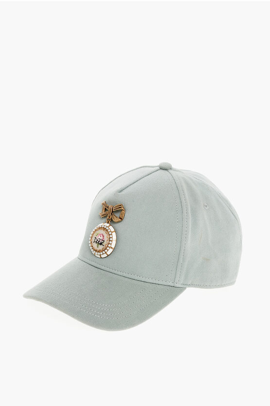Dsquared2 Cotton Cap With Frontal Charm