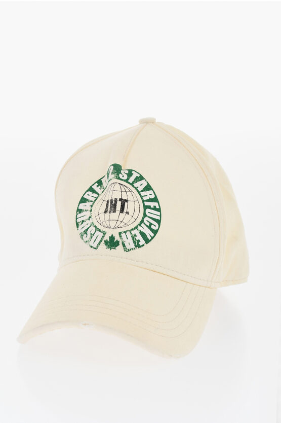 Dsquared2 Cotton Cap With Print