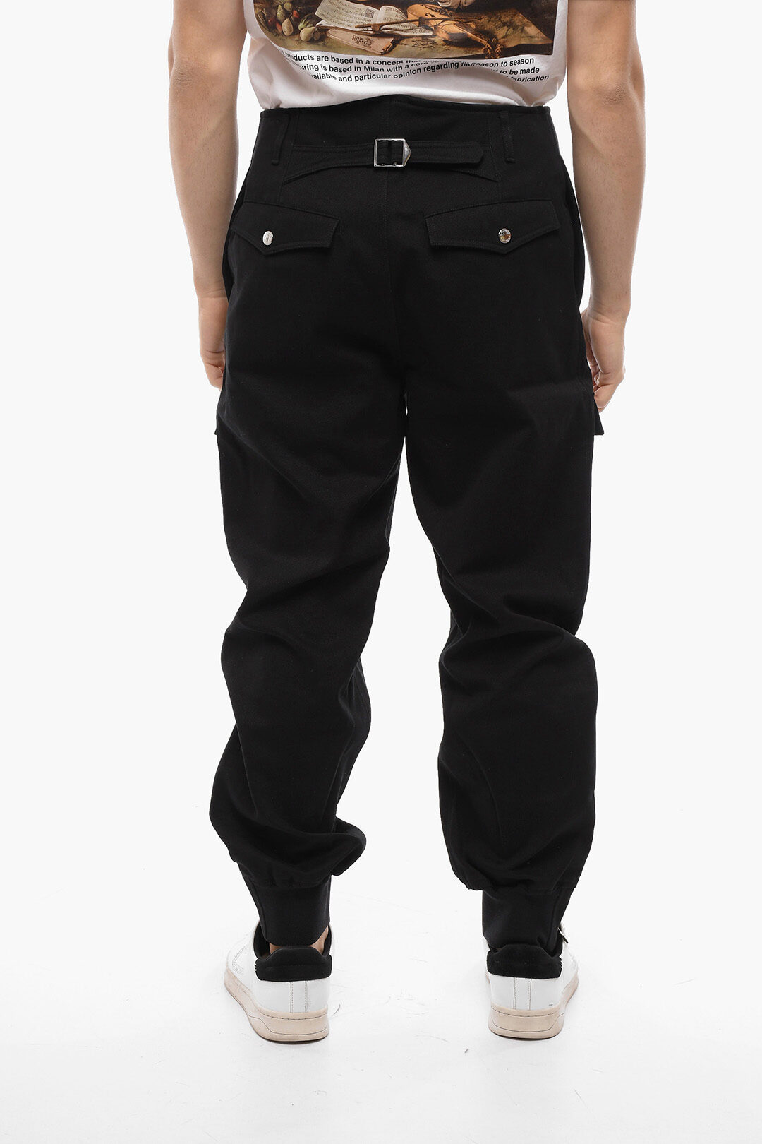 Alexander McQueen Cotton Cargo Pants with Ankle Zip men