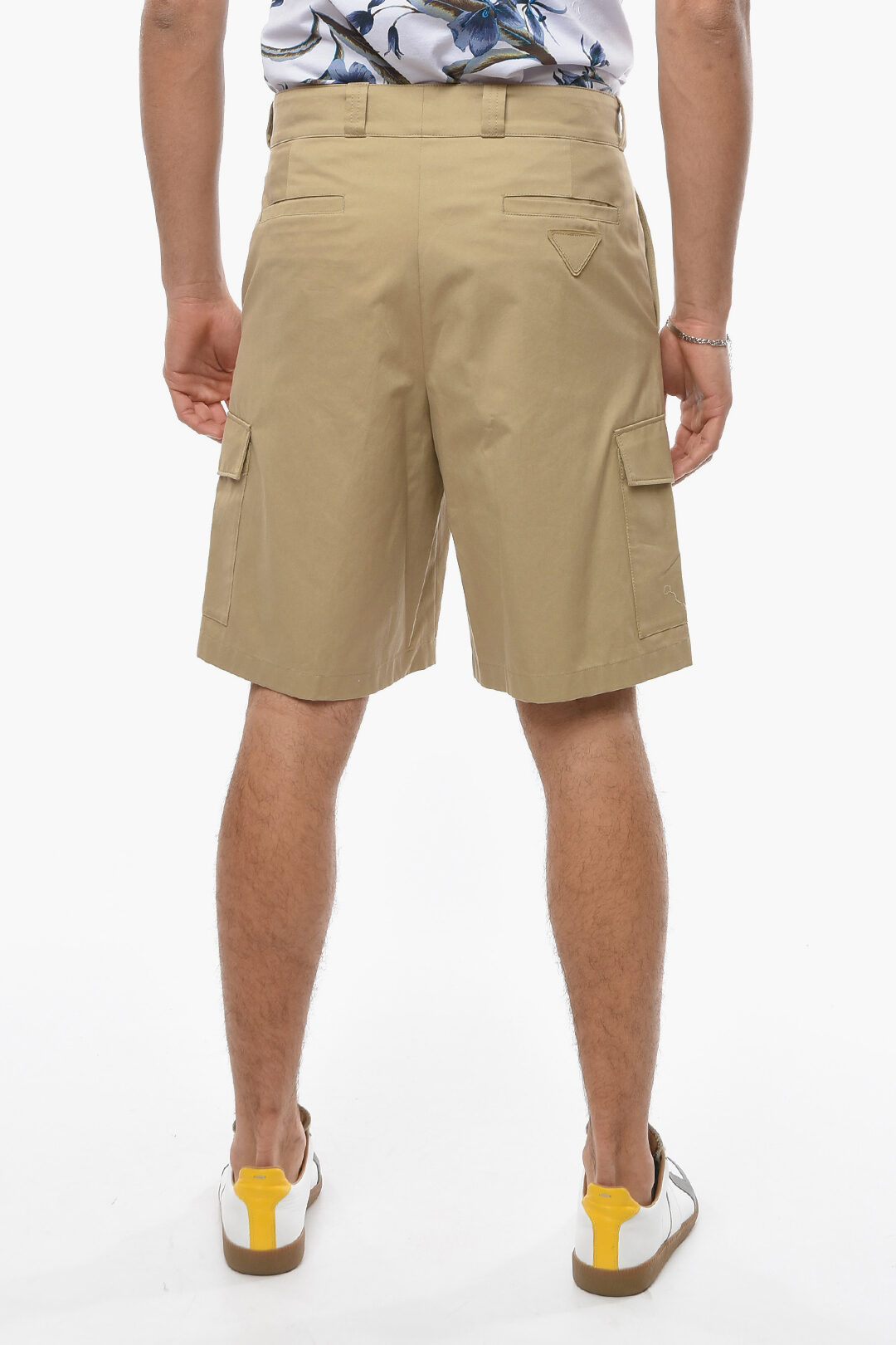 Prada Cotton Cargo Pants with Belt Loops men Glamood Outlet