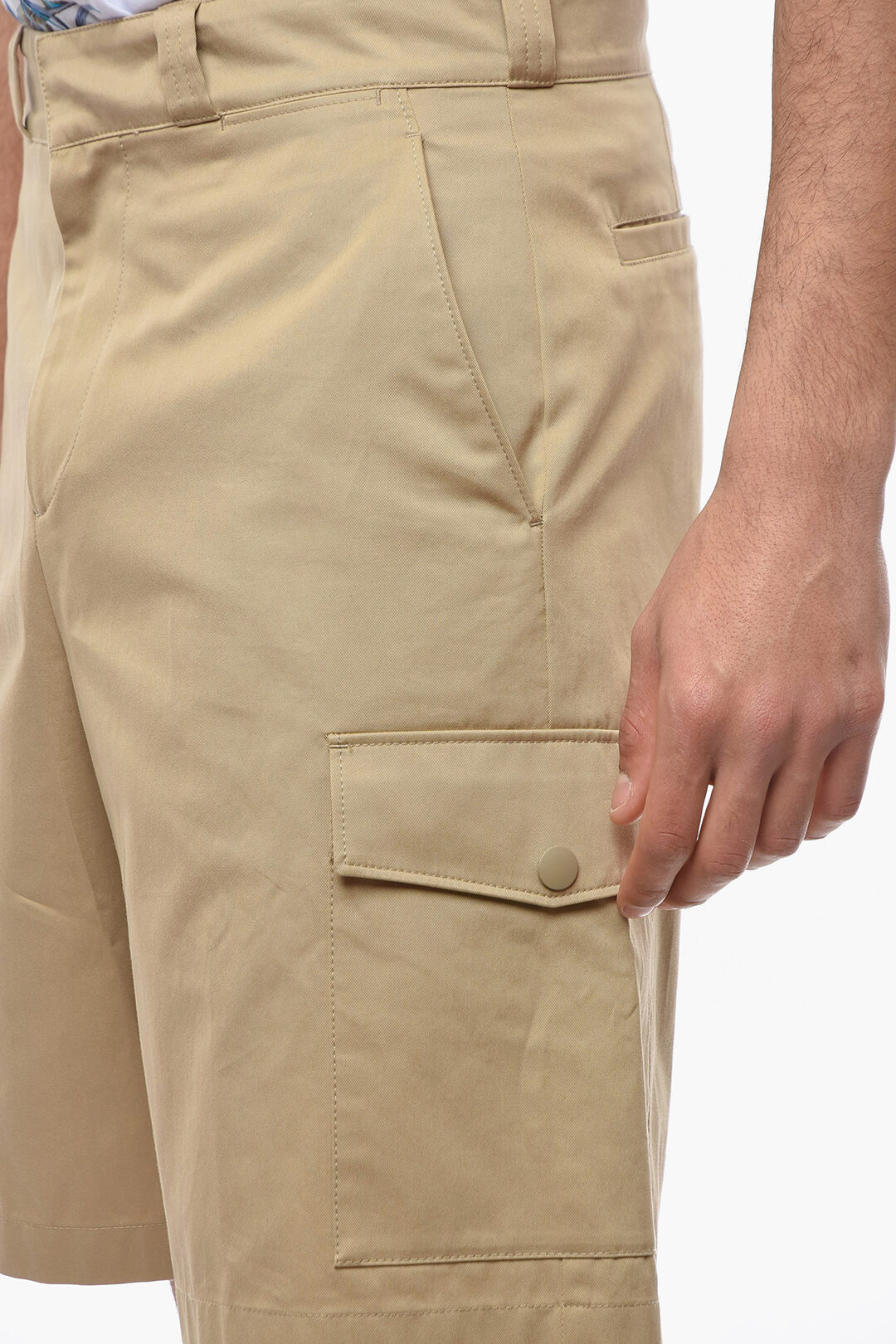Prada Cotton Cargo Pants with Belt Loops men Glamood Outlet