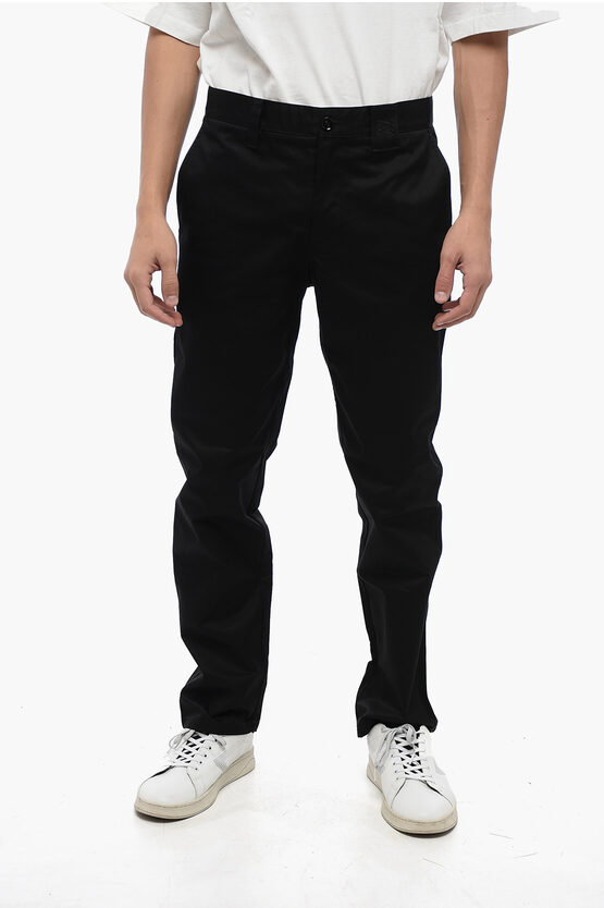 Shop Burberry Cotton Cargo Pants With Belt Loops