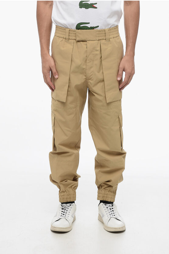 Shop Alexander Mcqueen Cotton Cargo Pants With Cuffs