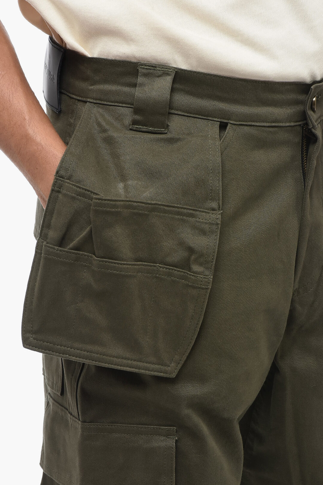 Buttoned Cargo Pants