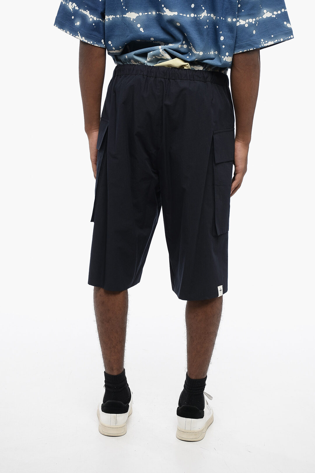 Jil Sander Cotton Cargo Shorts with Rope Drawstring men
