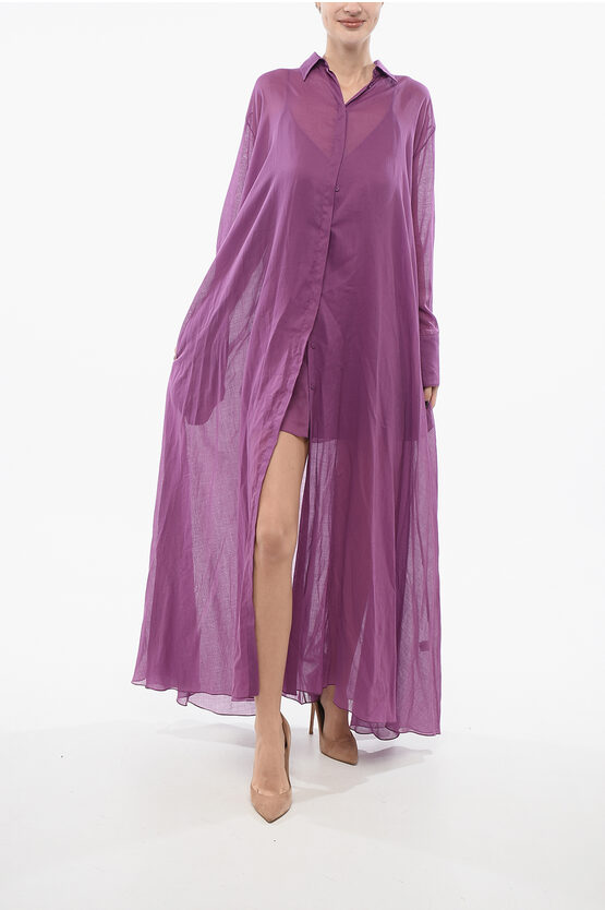 Super Blond Cotton Chemise Dress