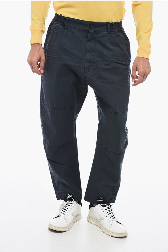 Shop Dsquared2 Cotton Chinos Pant With Drawstring Hem