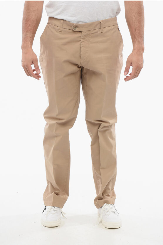 Corneliani Cotton Chinos Pants With Belt Loop