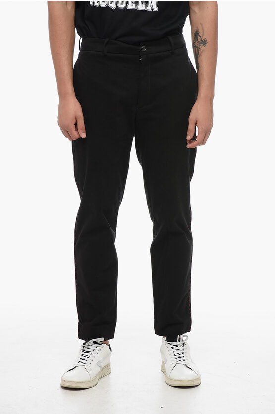 Moncler Cotton Chinos Pants With Side Lanyard
