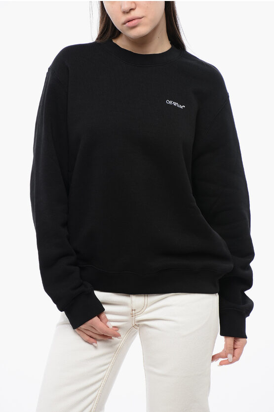Off-white Diag-stripe Print Sweatshirt