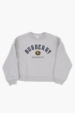 Outlet Burberry KIDS Crew Neck Sweatshirts Grey Autumn Winter new Glamood Outlet