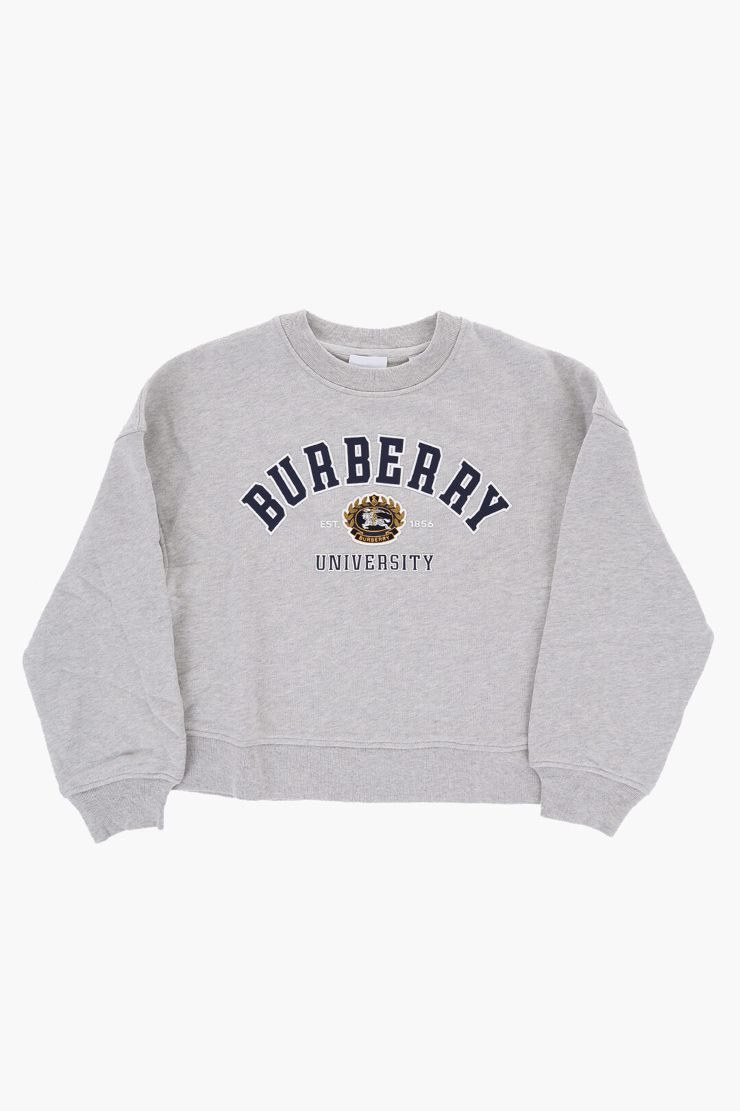 Burberry KIDS Cotton Crew neck Sweatshirt with Maxi Logo boys Glamood Outlet