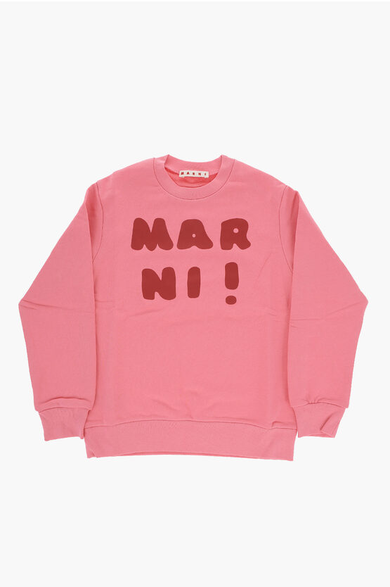 Shop Marni Cotton Crew-neck Sweatshirt