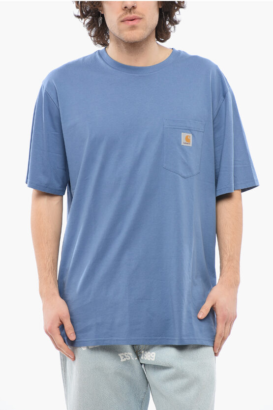 Carhartt Work In Progress Logo Pocket T-shirt In Animal Print