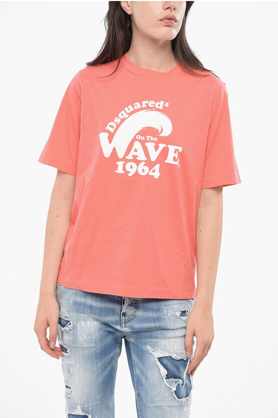 Dsquared2 Dsquared Women T-shirt With Logo In Red