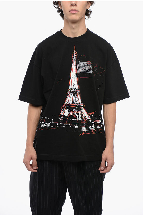 Cotton Crew-Neck T-…