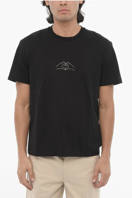Tシャツ・カットソー NEIL BARRETT Men Tops 399799 MY70266A Y521 Black Neil Barrett tops & shirts for men's Black 2025 | thebs.com