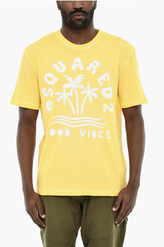 Dsquared2 Cotton Crew-neck T-shirt With Print