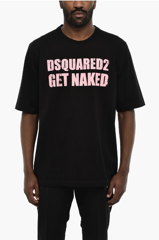 Shop Dsquared2 Cotton Crew-neck T-shirt With Print