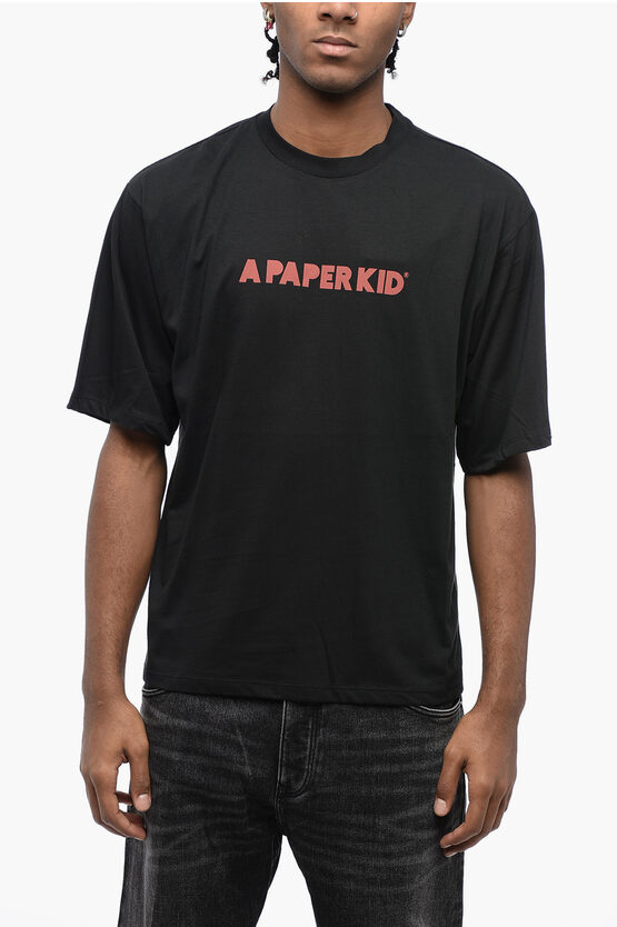 A Paper Kid Man T-shirt Black Size M Cotton