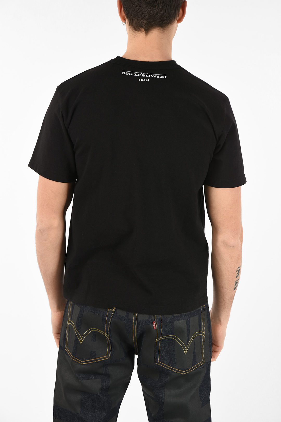Sacai Cotton Crew-Neck THE BIG LEBOWSKI T-Shirt men