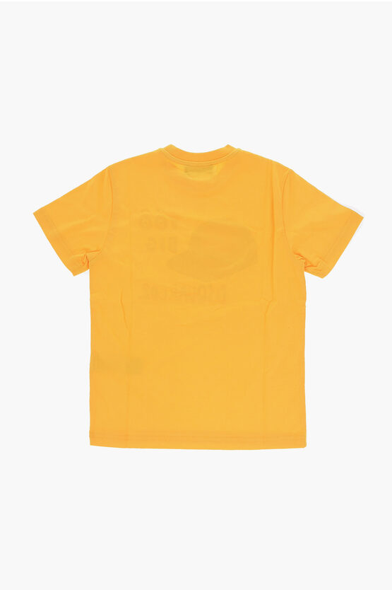 Cotton Crewneck T-shirt RELAX with Maxi Print