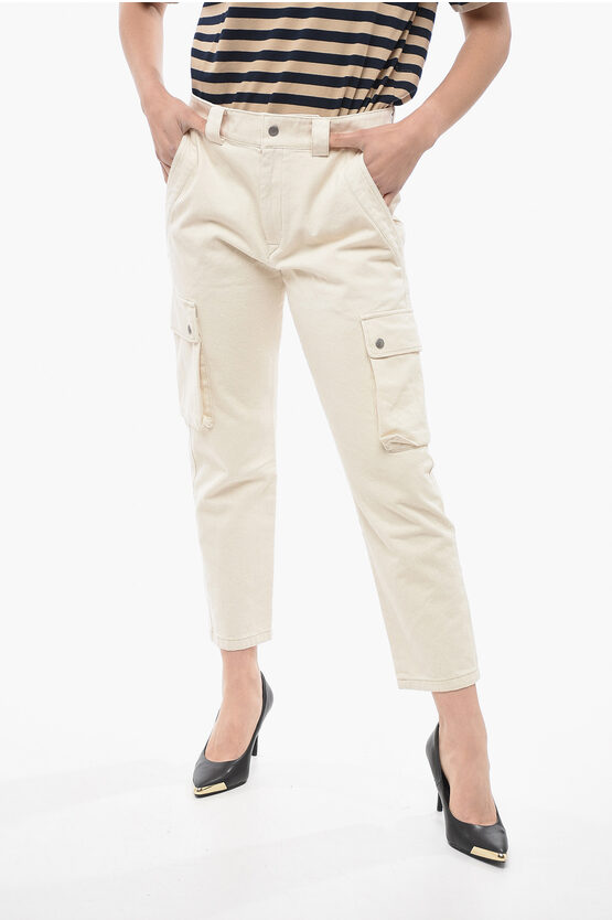 Shop Isabel Marant Cotton Evalia Cargo Pants