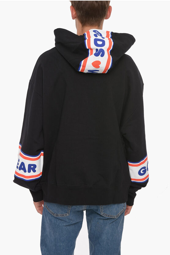 スウェット・トレーナー GCDS 'Waved Logo' hoodie GCDS Logo Band Cotton Hoodie GCDS