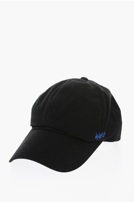 Ader Error Cotton Hat With Embroidery On The Front In Black