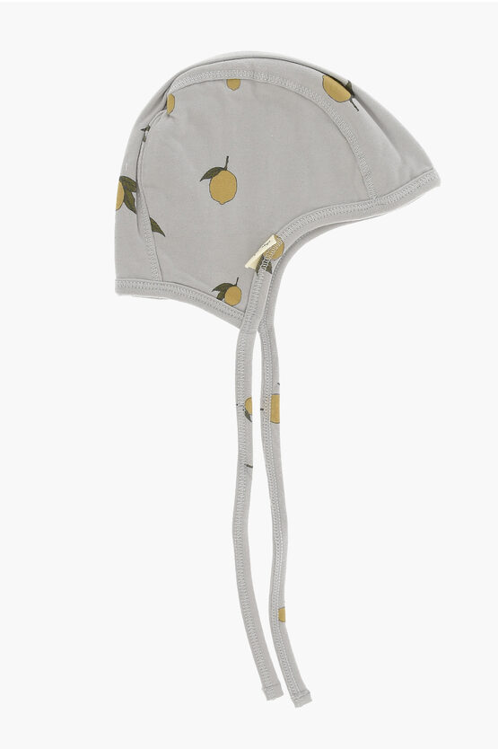 Shop Konges Slojd Cotton Hat With Lemon Print