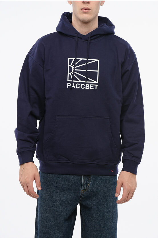 Paccbet Cotton Hoodie With Contrasting Logo