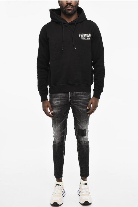 Dsquared2 Cotton Hoodie With Logo