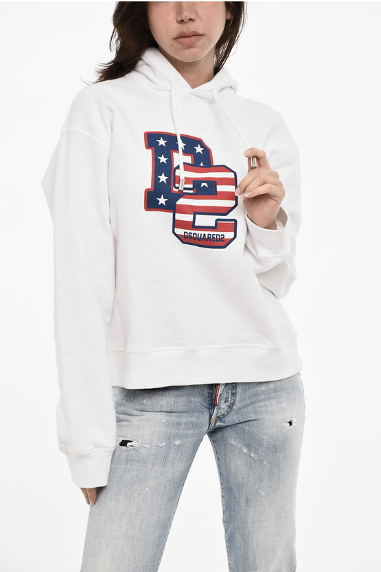 Dsquared2 Cotton Hoodie With Monogram