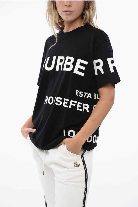 Burberry Cotton Horseferry Oversized T-shirt