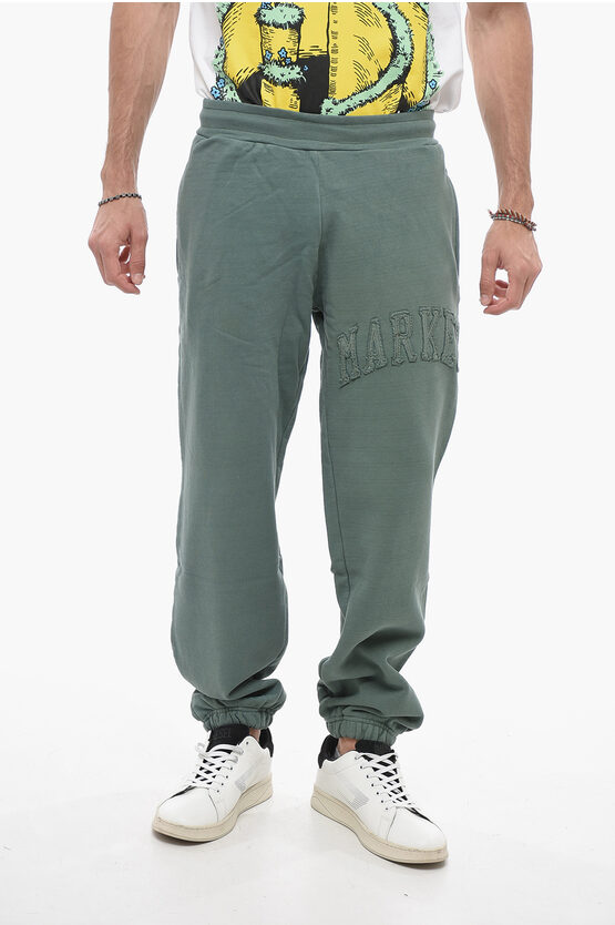 Shop Market Cotton Joggers With Embossed Logo