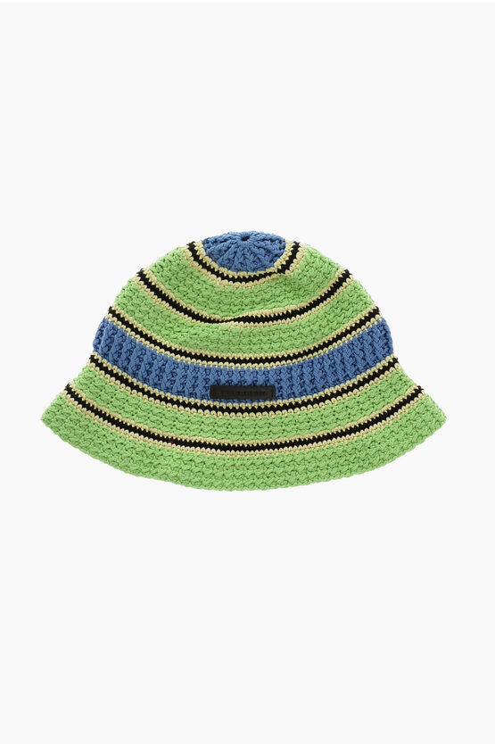 Shop Stella Mccartney Cotton Knit Bucket Hat