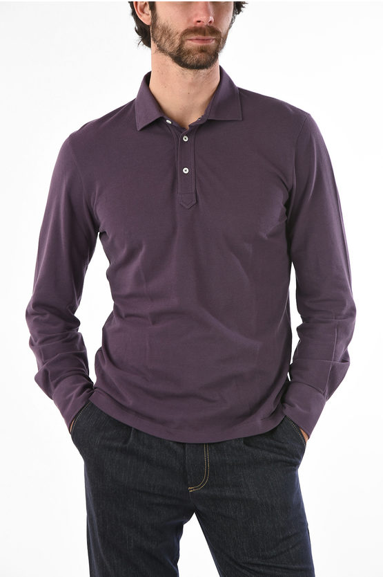 brunello cucinelli long sleeve polo